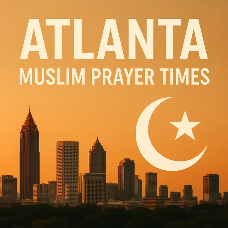atlanta muslim prayer times