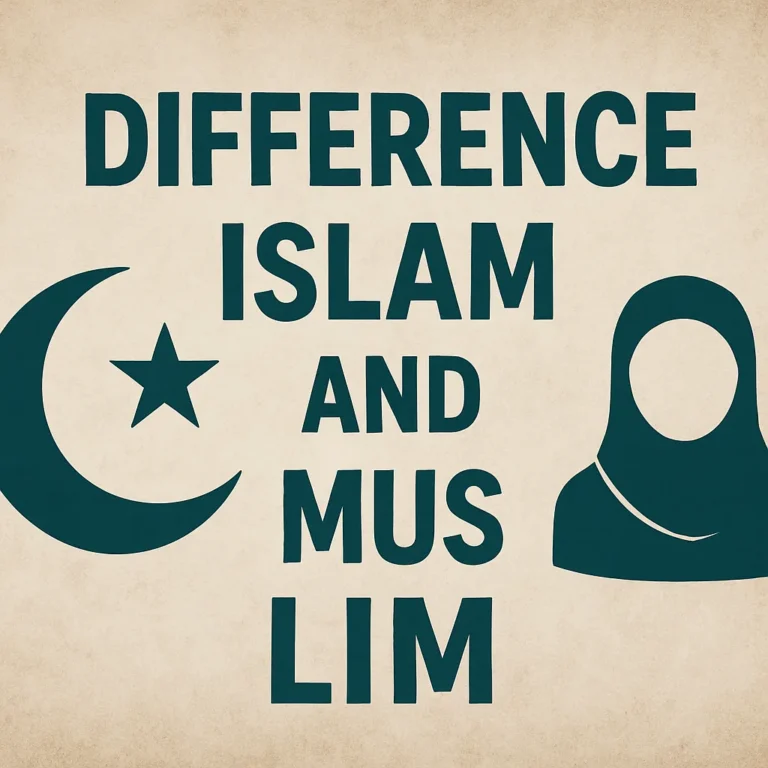 difference islam and muslim