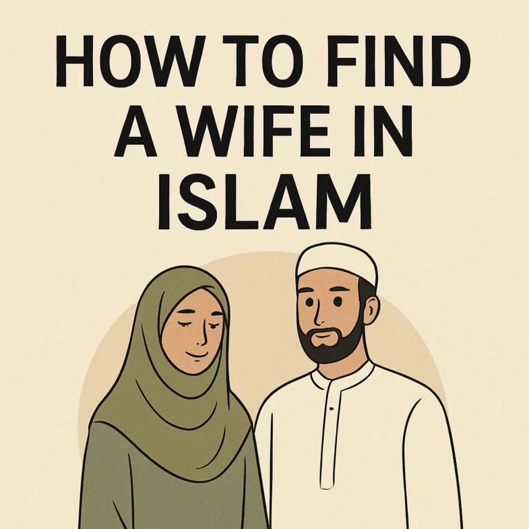 how to find a wife in islam