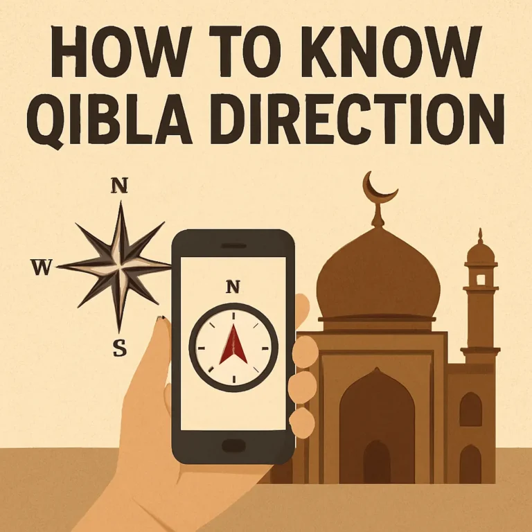 how to know qibla direction