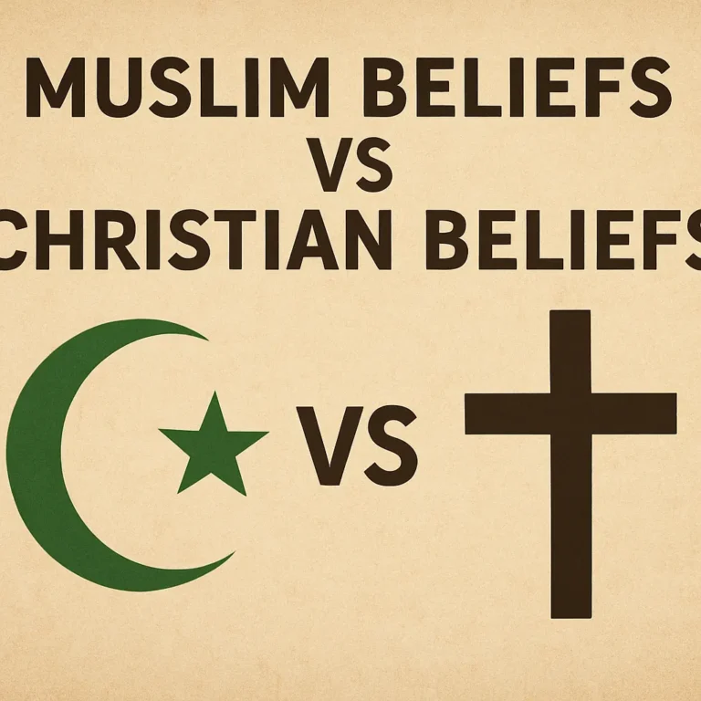 muslim beliefs vs christian beliefs