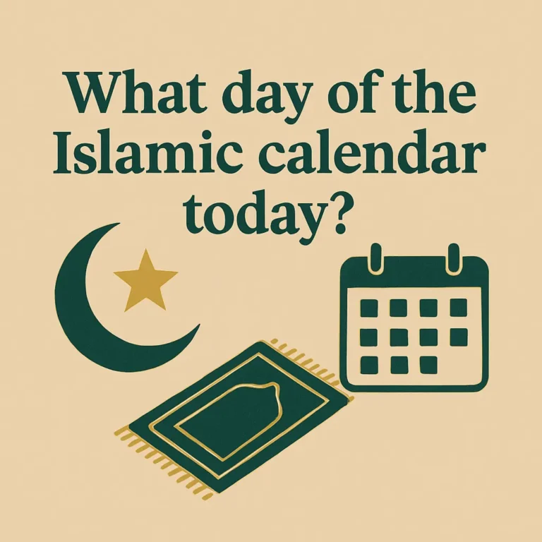 what day of islamic calendar today