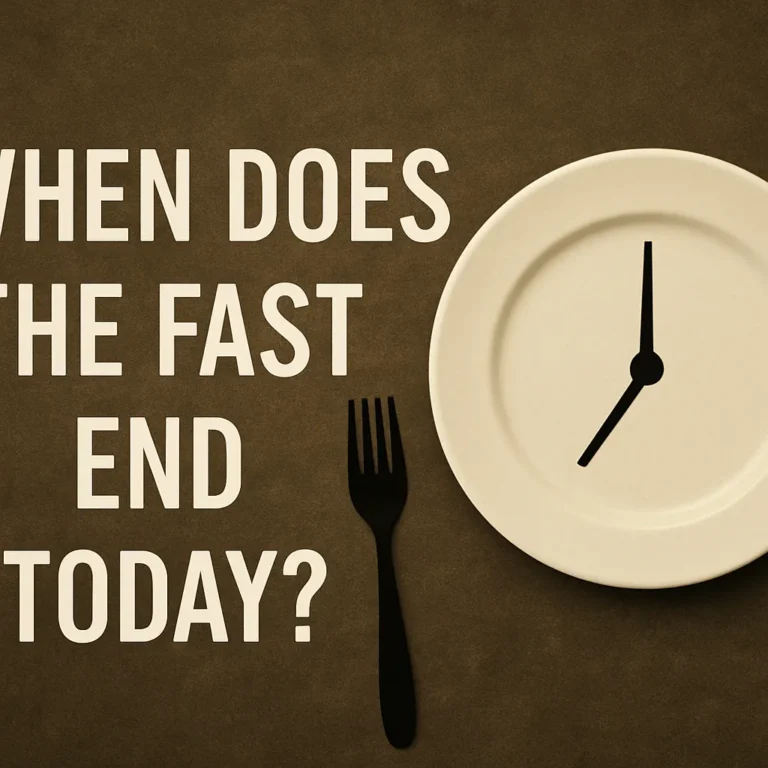 when does the fast end today